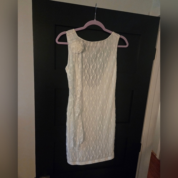 HYFVE White Lace Mini Dress With A Captivating Back Plunge - Picture 3 of 6